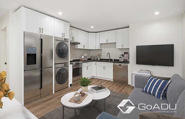 JADU vs ADU in Los Angeles by GoADU Interior living room