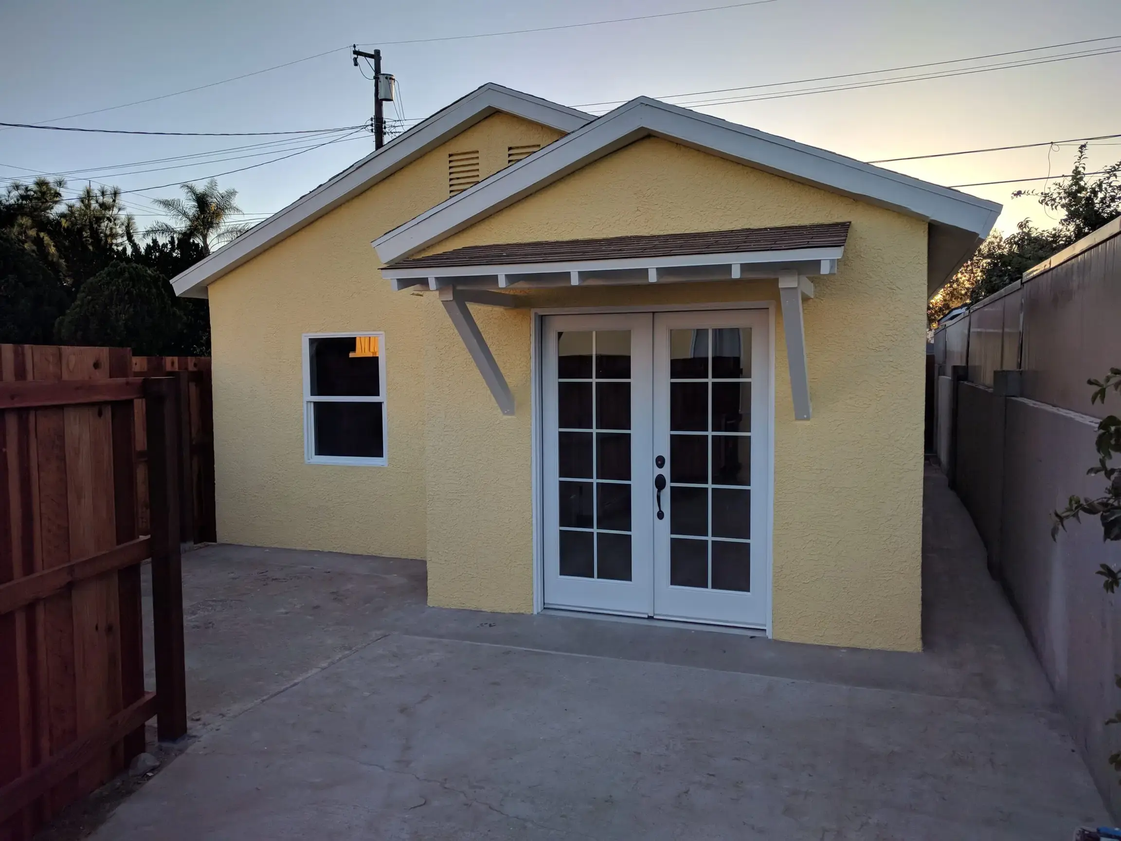 After photo of the outside of an ADU in Los Angeles