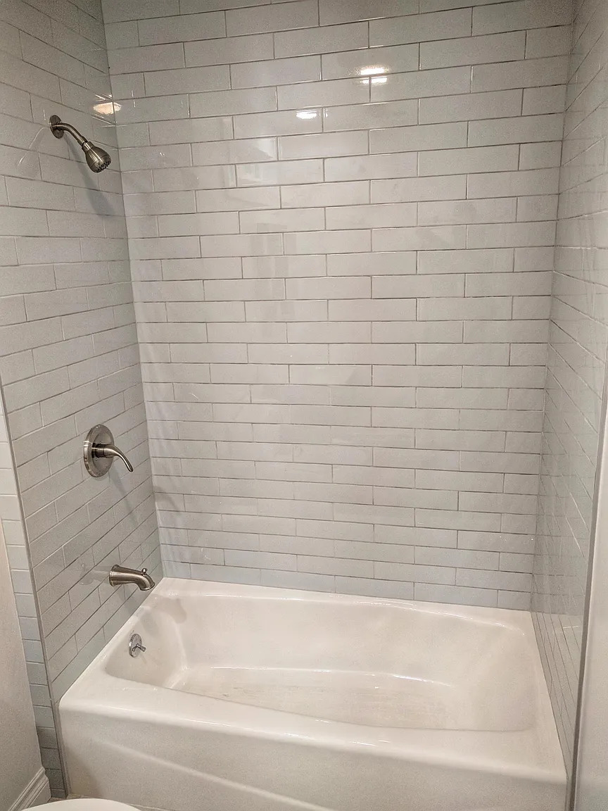 After photo of the bathtub of an ADU in Los Angeles